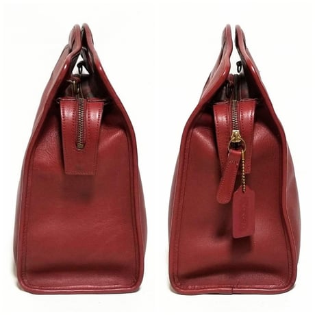Vintage Coach 9995 Zip Top Shopper Red Glove Tanned Leather Crossbody Very Good Pre-owned Condition