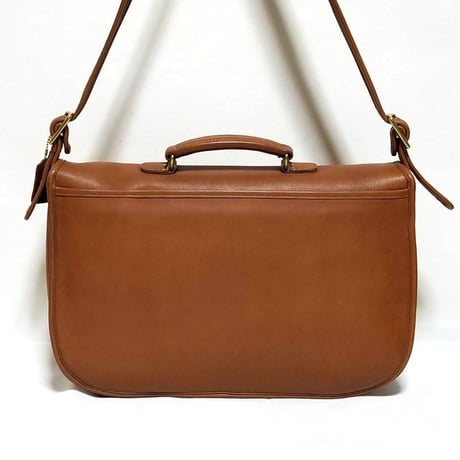Excellent!  Vintage Coach Rare Carrier Messenger Bag British Tan Glove Tanned Leather Shoulder Bag