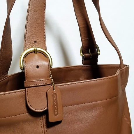 Unused!  Vintage Coach 4082 Soho Waverly Tote British Tan Glove Tanned Leather Bucket Shoulder Bag