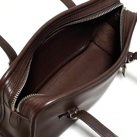 Excellent!  Vintage Coach  Very Rare 9051 Swing Zip  Mahogany Glove Tanned Leather Shoulder Bag
