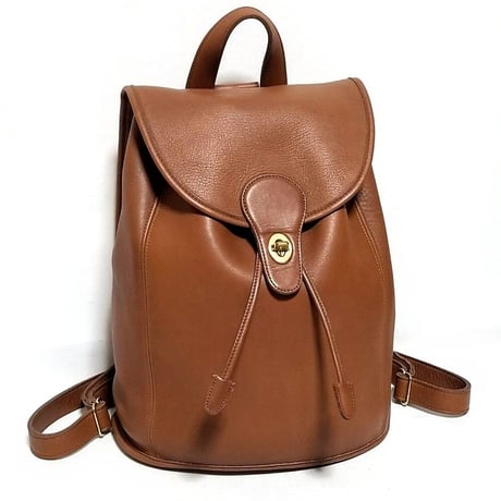 Excellent  Vintage Coach  9943 Classic Backpack Rucksack Brown Glove Tanned Leather Weekender