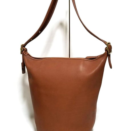 Mint  Vintage Coach 9085 XL Duffle Sac British Tan Glove Tanned Leather Shoulder Bucket Bag