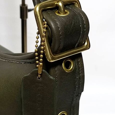 Rare Vintage Coach 9085 XL Duffle Sac Olive Glove Tanned Leather Shoulder Bag Great pre-owned