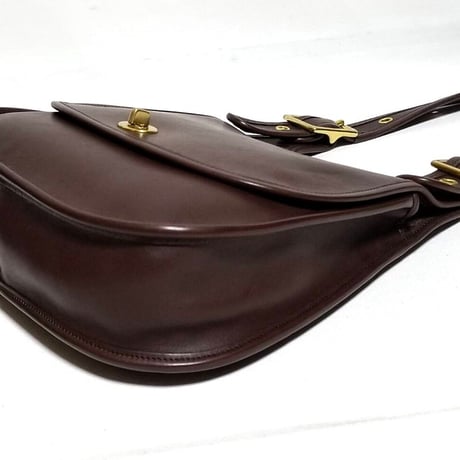 Excellent!  Vintage Coach Rare 9988 Crescent Berkeley Saddle Bag Mahogany Glove Tanned Leather