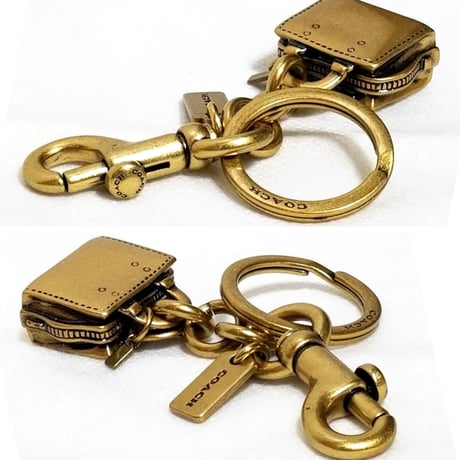 ⭐Set Sales  New Unused！ Vintage Coach   Brass  Key fob  Key ring  Key chain