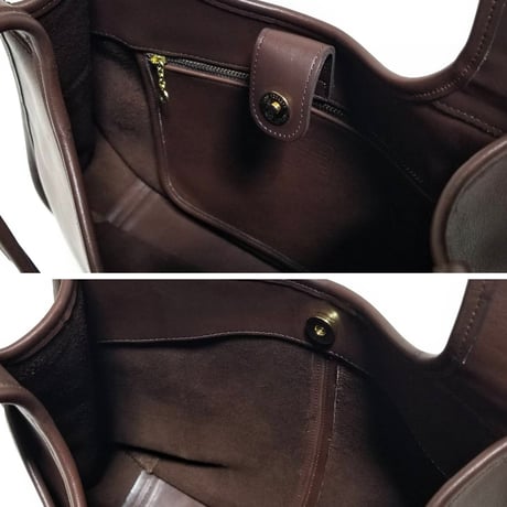 Mint!  Vintage Coach Rare 9035 Ergo Shopper Double Shoulder Strap Mahogany Glove Tanned Leather Hobo