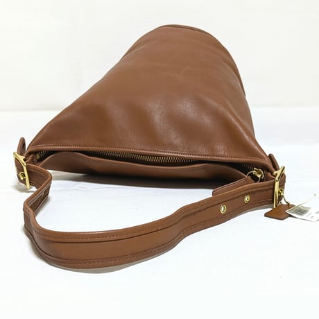 New Unused ②！ Vintage Coach Rare 9085 XL Duffle Sac British Tan Glove Tanned Leather Shoulder Bag