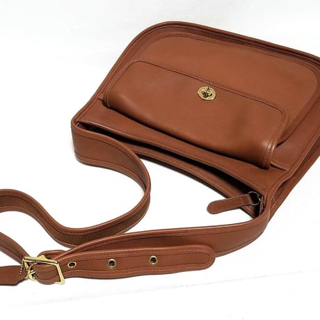 New Unused!  Vintage Coach Rare 9980 Taft Bag British Tan Glove Tanned Leather Crossbody
