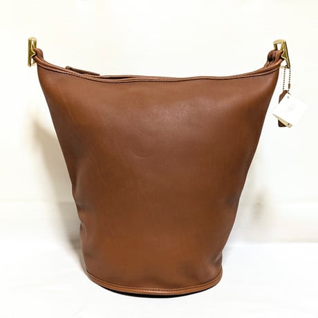 New Unused！ Vintage Coach Rare 9085 XL Duffle Sac British Tan Glove Tanned Leather Shoulder Bag