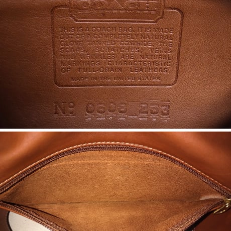 Excellent Vintage Coach Very Rare 0608-233 Waist Pouch Fanny Pack British Tan Glove Tanned Leather