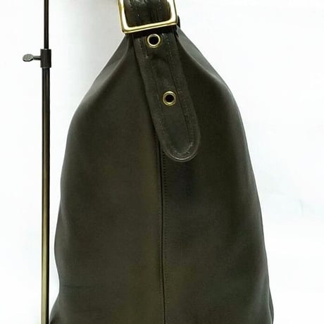 Rare Vintage Coach 9085 XL Duffle Sac Olive Glove Tanned Leather Shoulder Bag Great pre-owned