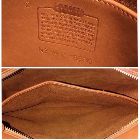 New Unused!  Vintage Coach Rare 9980 Taft Bag British Tan Glove Tanned Leather Crossbody