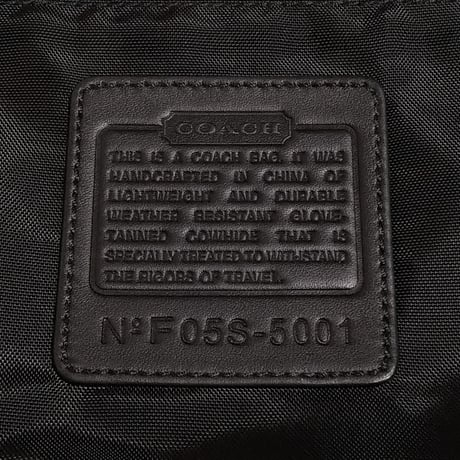 New Unused! Vintage Coach 4021 Zip Around Travel Bag Black Leather Pouch Cosmetic Travel
