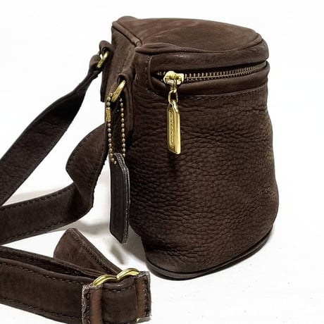Vintage Coach Rare 4937 Sonoma Fishing Creel Brown Nuback Leather Crossbody Good pre-owned condition
