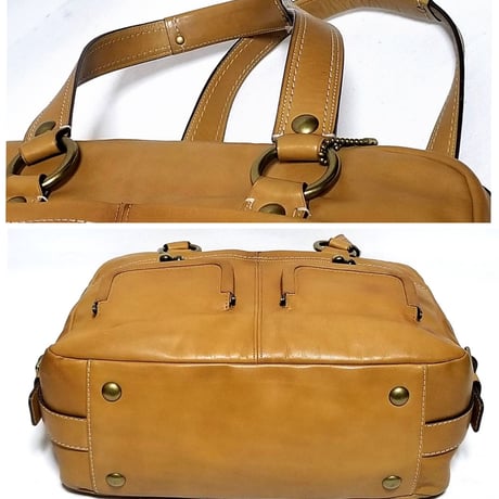 Vintage Coach Very Rare 11158 Ltd Ed. Ellie Satchel Legacy Archive Camel Leather Shoulder Bag