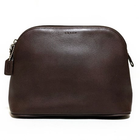 【Very rare 3-item set sale】All three are unused!   Vintage Coach  Coin purse  Mirror  Large pouch