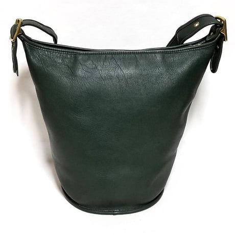 Rare Vintage Coach 9085 XL Duffle Sac Green Glove Tanned Leather Shoulder Bag Great pre-owned