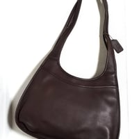 Mint!  Vintage Coach Rare 9035 Ergo Shopper Double Shoulder Strap Mahogany Glove Tanned Leather Hobo