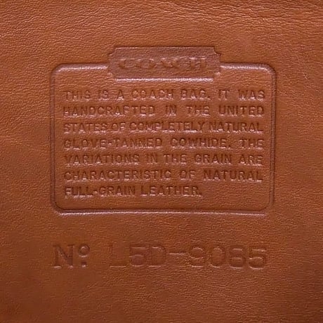 Vintage Coach 9085 XL Duffle Sac Brown Glove Tanned Leather Bucket Bag Great preowned