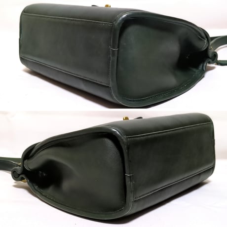 Vintage Coach  Logan Bag Rare Green Glove Tanned Leather Shoulder Bag Crossbody