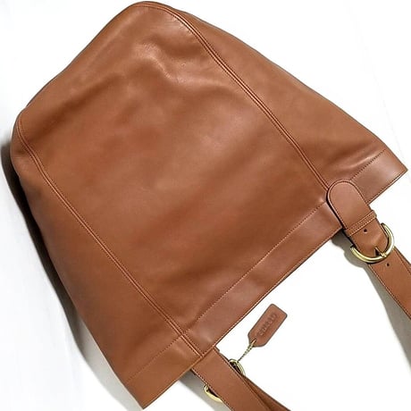 Unused!  Vintage Coach 4082 Soho Waverly Tote British Tan Glove Tanned Leather Bucket Shoulder Bag
