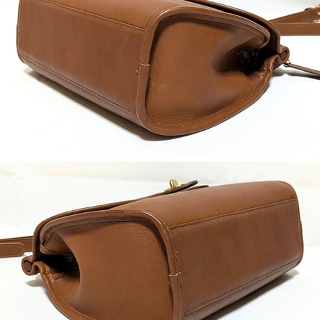 Excellent!!  Vintage Coach  Rare Logan Bag  British Tan Glove Tanned Leather Shoulder Bag