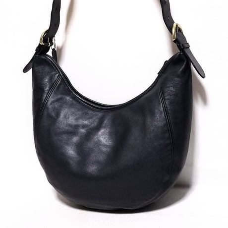 Barely Used! Vintage Coach Rare 4142 Wooster Bag Navy Glove Tanned Leather Shoulder Bag Crossbody