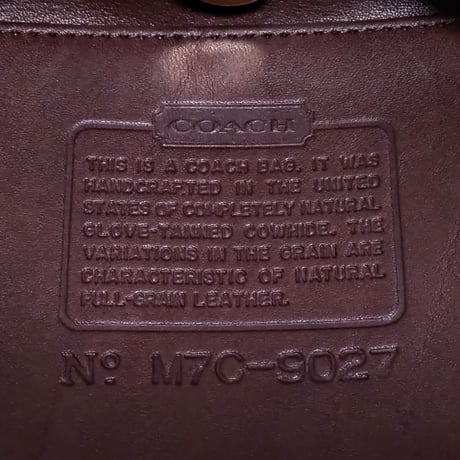 Vintage Coach 9027 Ergo Mini Mahogany Glove Tanned Leather Great Pre-owned Condition Hobo Purse
