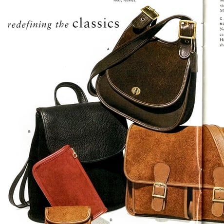 Excellent! Vintage Coach Rare 9014 Crescent Berkeley Suede Saddle Bag Brown Leather Shoulder Bag