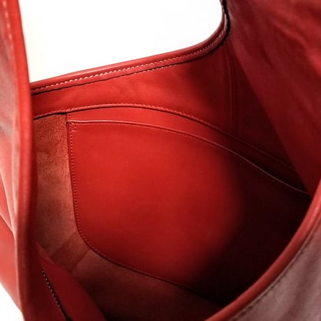 Vintage Coach Very Rare 9074 Reissue Limited Edition Bonnie Cashin Bag Red Leather Shoulder Bag