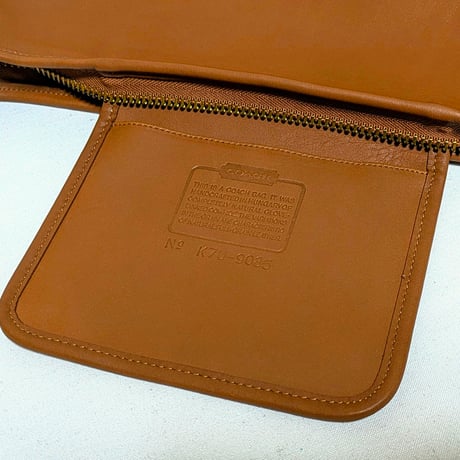 New Unused ②！ Vintage Coach Rare 9085 XL Duffle Sac British Tan Glove Tanned Leather Shoulder Bag