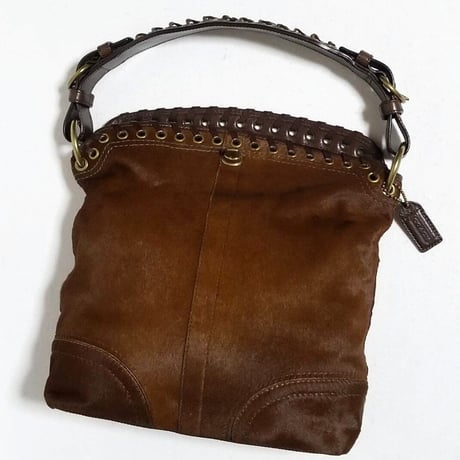 Mint Vintage Coach Very Rere 11003 Ltd Ed. Chelsea Finest Haircalf LG Duffle Tote Shoulder Bag Hobo