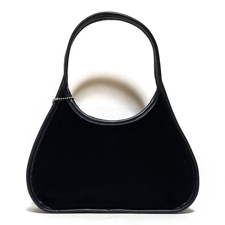 Mint Vintage Coach Rare 6101 Ergo Boho Black Velvet Leather Collector Bag Purse