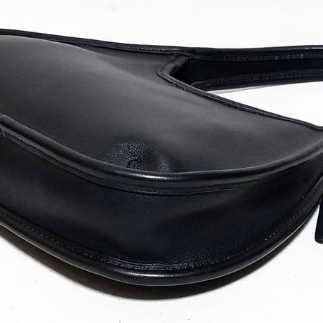 Mint Vintage Coach 9027 Ergo Mini Black Glove Tanned Leather Hobo Purse