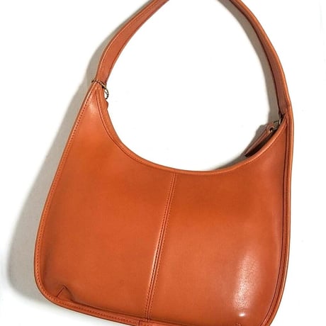 Near Mint Vintage Coach 9033 Large Ergo Rere Orange Glove Tanned Leather Shoulder Bag Hobo