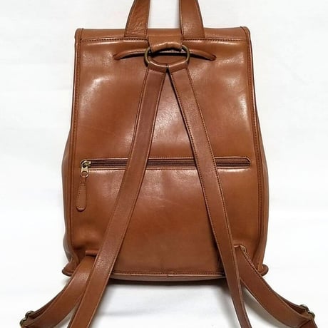 Vintage Coach  Rare Classic Backpack Rucksack Weekender Brown Leather 0553-331 #9943