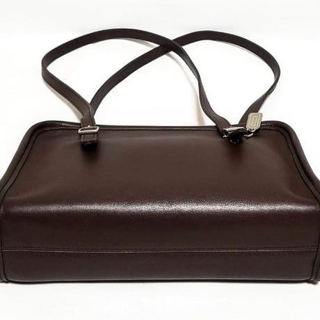 Excellent!  Vintage Coach  Very Rare 9051 Swing Zip  Mahogany Glove Tanned Leather Shoulder Bag