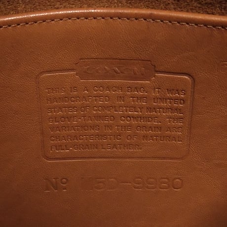 Vintage Coach Rare 9980 Taft Bag British Tan Glove Tanned Leather Crossbody Good pre-owned condition