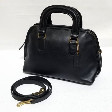 Mint Vintage Coach Rare Baxter Doctor Bag Black Leather Shoulder Crossbody Bag 1149−335  #9903
