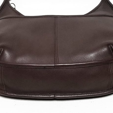 Near Mint  Vintage Coach 9033 Large Ergo Pocket Zip Mahogany Glove Tanned Leather Shoulder Bag Hobo