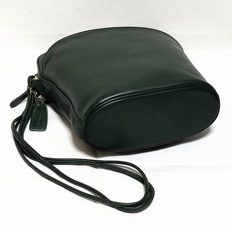 Excellent! Vintage Coach Rare Gallery Bag 0602−122 Green Glove Tanned Leather Shoulder Bag Crossbody