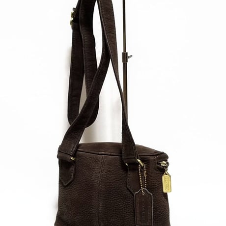 Vintage Coach Rare 4937 Sonoma Fishing Creel Brown Nuback Leather Crossbody Good pre-owned condition