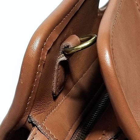 Mint!  Vintage Coach 9995 Zip Top Shopper British Tan Glove Tanned Leather Crossbody Large Toto