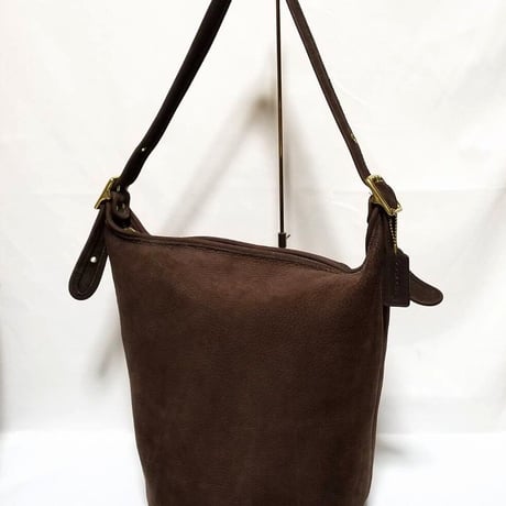 Vintage Coach Rare 4950 XL Duffle Sac Sonoma Collection Brown Nubuc Leather Bucket Bag