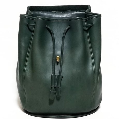 Vintage Coach  9943 Rare Bottle Green Leather Classic Backpack Rucksack Weekender Good Condition