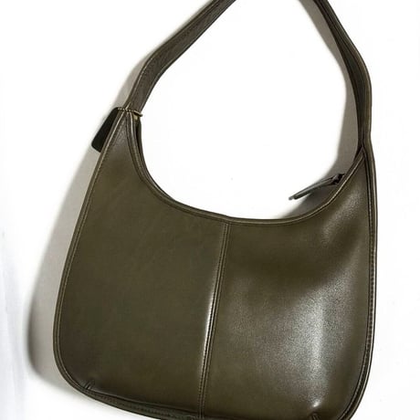 Vintage Coach 9033 Large Ergo Olive Glove Tanned Leather Shoulder Bag Good Pre-owned Condition