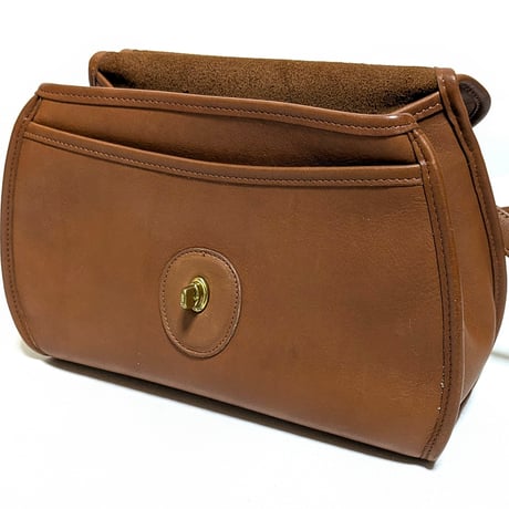 Excellent!!  Vintage Coach  Rare Logan Bag  British Tan Glove Tanned Leather Shoulder Bag