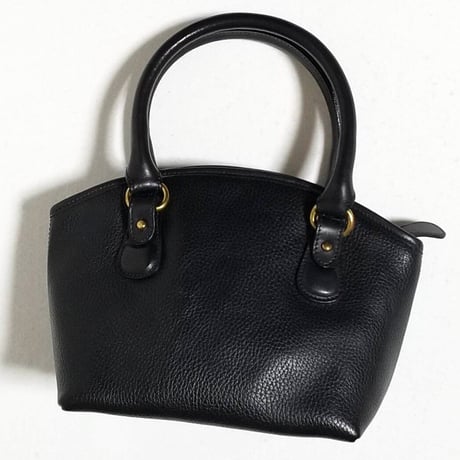 Mint!  Vintage Coach Very Rare Sheridan Collection Zip Top Bag Small Black Leather 1289−302 Handbag