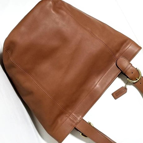 Unused!  Vintage Coach 4082 Soho Waverly Tote British Tan Glove Tanned Leather Bucket Shoulder Bag