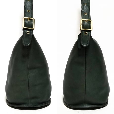 Rare Vintage Coach 9085 XL Duffle Sac Green Glove Tanned Leather Shoulder Bag Great pre-owned